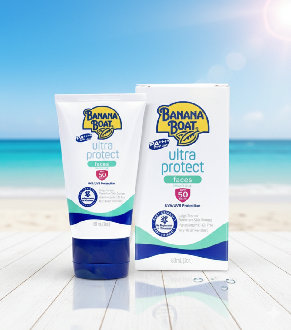 Banana Boat Ultra Protect Faces Sunscreen SPF 50 (60 mL)