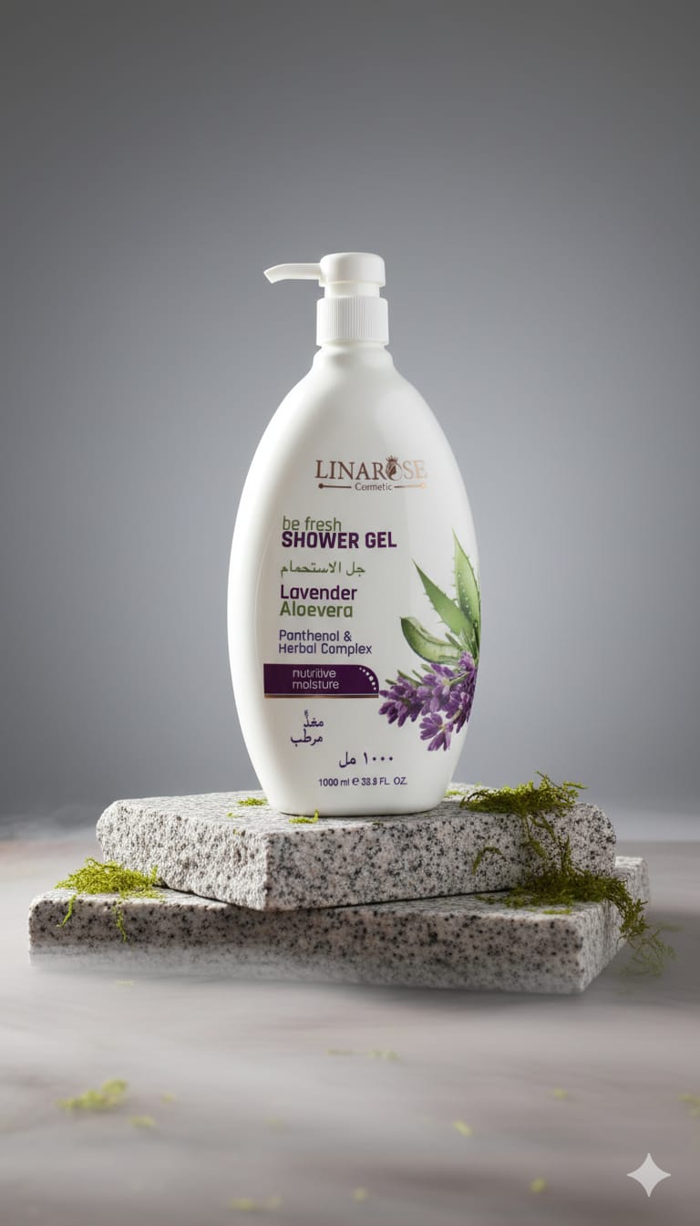 LINA ROSE SHOWER GEL LAVANDER & ALOEVERA 1000ML