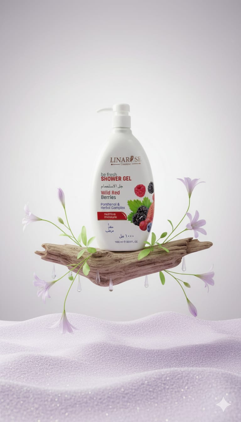 LINA ROSE SHOWER GEL WILD RED BERRY 1000ML